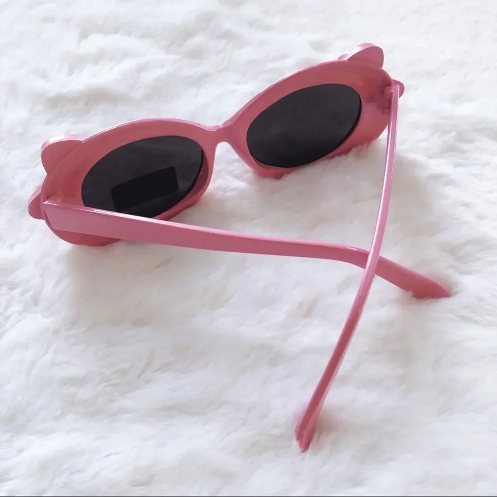 Everly Pink Toddler Girl Fashion Bow Sunglasses